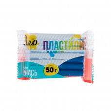 "Лео"   "Учись"   Пластилин классический, группа 1   LNMC-50   50 г ( в пакете )  10 шт  1 цв. синий/blue