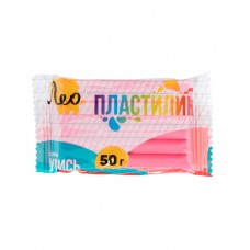 "Лео"   "Учись"   Пластилин классический, группа 1   LNMC-50   50 г ( в пакете )  10 шт  1 цв. розовый/rose