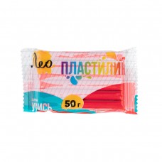 "Лео"   "Учись"   Пластилин классический, группа 2   LNMC-50   50 г ( в пакете )  10 шт  1 цв. красный/ red