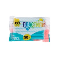 "Лео"   "Учись"   Пластилин классический, группа 2   LNMC-50   50 г ( в пакете )  10 шт  1 цв. голубой/azure