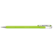 "Pentel"   Ручка гелевая с супер укрывистыми чернилами Mattehop  d 1 мм K110-VKX цвет чернил: салатовый
