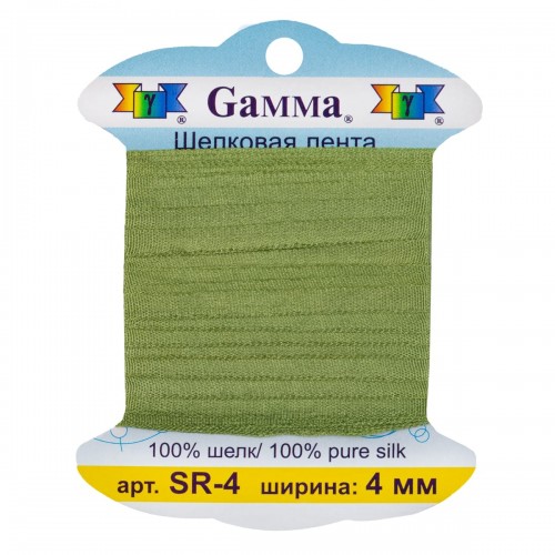 "Gamma"   шелковая   SR-4   ФАСОВКА   0.2 -  4 мм  9.1 м ± 0.5 м №214 т. оливковый