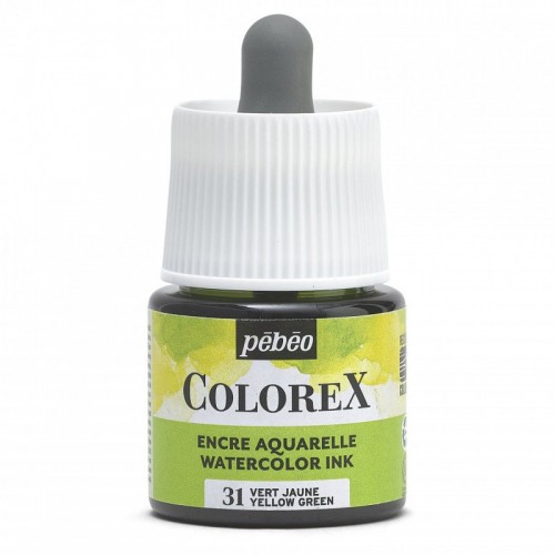Краска акварель "PEBEO"   акварельные чернила Colorex   45 мл 417031 желто-зеленый