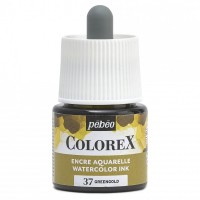 Краска акварель "PEBEO"   акварельные чернила Colorex   45 мл 417037 зелено-золотистый