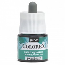Краска акварель "PEBEO"   акварельные чернила Colorex   45 мл 417029 изумрудный