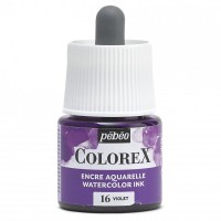 Краска акварель "PEBEO"   акварельные чернила Colorex   45 мл 417016 фиолетовый