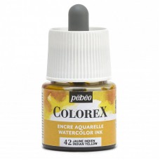 Краска акварель "PEBEO"   акварельные чернила Colorex   45 мл 417042 желтый индийский