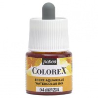 Краска акварель "PEBEO"   акварельные чернила Colorex   45 мл 417004 желтый темный