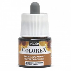 Краска акварель "PEBEO"   акварельные чернила Colorex   45 мл 417045 сиена натуральная