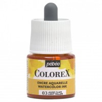 Краска акварель "PEBEO"   акварельные чернила Colorex   45 мл 417003 лимонный светлый