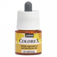 Краска акварель "PEBEO"   акварельные чернила Colorex   45 мл 417003 лимонный светлый