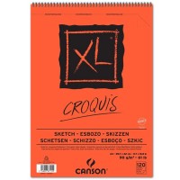 "Canson"   Альбом для графики XL Croquis   90 г/м2  A3   27.9 х  42 см  на спирали   120 л. С200787115