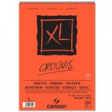 "Canson"   Альбом для графики XL Croquis   90 г/м2  A3   27.9 х  42 см  на спирали   120 л. С200787115