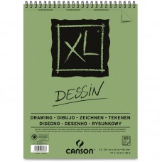 "Canson"   Альбом для графики  XL Dessin   160 г/м2  A4   29.7 х  42 см  склейка с одной стороны   50 л. C400039089