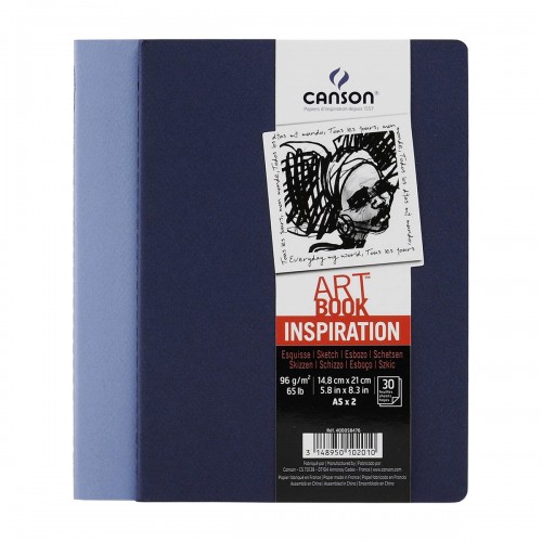 "Canson"   Блокнот для зарисовок Art Book, набор из 2-х шт.   96 г/м2  A5   14.8 х  21.6 см  30 л. C400058476