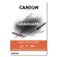 "Canson"   Альбом для набросков "Graduate Sketching"   96 г/м2  A3   29.7 х  42 см  склейка с одной стороны   40 л. С400110363
