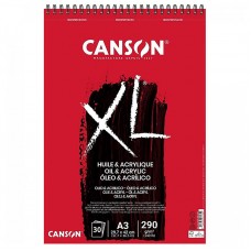 "Canson"   Альбом XL Oil and Acrylic   290 г/м2  A3   29.7 х  42 см  на спирали   30 л. С400110402