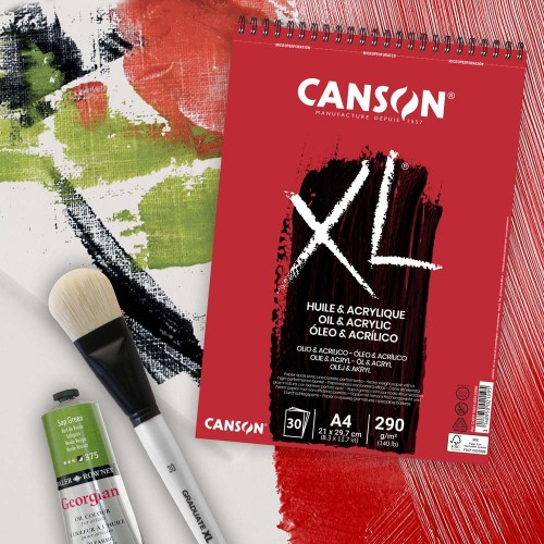 "Canson"   Альбом XL Oil and Acrylic   290 г/м2  A3   29.7 х  42 см  на спирали   30 л. С400110402