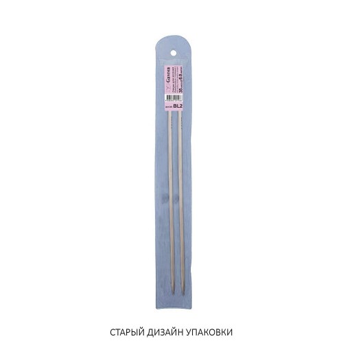 Спицы  GAMMA прямые   BL2   бамбук  d 6.0 мм  35 см - 36 см  2 шт .