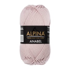 Пряжа ALPINA "ANABEL"   100\% мерсеризованный хлопок   10 шт. х  50 г  120 м ± 6 м №452 т.бежевый