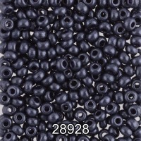 Бисер Чехия круглый 4   10/0   2.3 мм  500 г 28928 (Ф317) т.сливовый