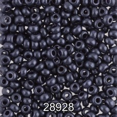 Бисер Чехия круглый 4   10/0   2.3 мм  500 г 28928 (Ф317) т.сливовый