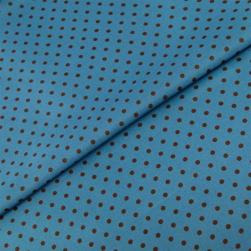 Ткань PSS-002   Poly satin   75 г/кв.м ± 5 г/кв.м  145 см ± 2 см  100\% полиэстер №14 голубой/коричневый