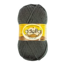 Пряжа ADELIA "LUCAS"   70\% шерсть, 30\% акрил   5 шт. х  100 г  218 м ± 10 м №22 т.серый
