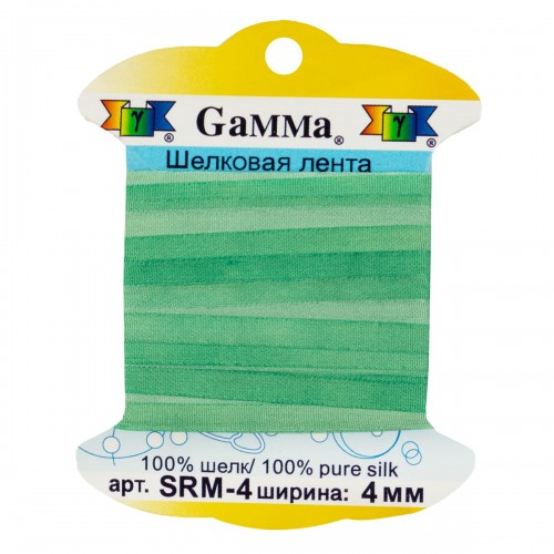 "Gamma"   шелковая   SRM-4   ФАСОВКА   0.2 -  4 мм  9.1 м ± 0.5 м M020 св.зеленый/зеленый