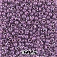 Бисер Чехия круглый 7   10/0   2.3 мм  500 г 46025 (Ф454) т.сиреневый