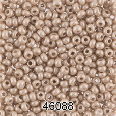 Бисер Чехия круглый 7   10/0   2.3 мм  500 г 46088 (Ф458) т.бежевый