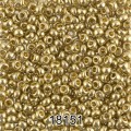 Бисер Чехия круглый 6 10/0 2.3 мм 500 г 18151 (Ф443) св.хаки/металлик