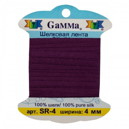 "Gamma"   шелковая   SR-4   ФАСОВКА   0.2 -  4 мм  9.1 м ± 0.5 м №125 фиолетовый
