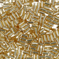 Бисер Япония "TOHO" BUGLE №3   3 мм  500 г №0022 св.золотистый