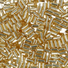 Бисер Япония "TOHO" BUGLE №3   3 мм  500 г №0022 св.золотистый