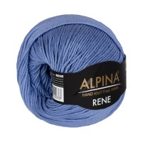 Пряжа ALPINA "RENE"   100\% мерсеризованный хлопок   10 шт. х  50 г  105 м ± 5 м №1232 св.фиолетовый