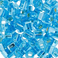 Бисер Япония "TOHO" CUBE №2   3 мм  5 х  5 г №0023 св.голубой