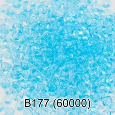 Бисер Чехия "GAMMA" круглый 2   10/0   2.3 мм  10 х  5 г  1-й сорт B177 св.голубой ( 60000 )