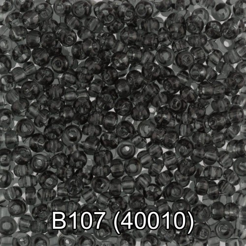 Бисер Чехия "GAMMA" круглый 2   10/0   2.3 мм  50 г  1-й сорт B107 серый ( 40010 )