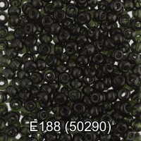 Бисер Чехия "GAMMA" круглый 5   10/0   2.3 мм  50 г  1-й сорт E188 т.зеленый ( 50290 )