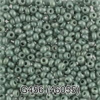 Бисер Чехия "GAMMA" круглый 7   10/0   2.3 мм  50 г  1-й сорт G456 грязно-зеленый ( 46055 )