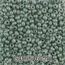 Бисер Чехия "GAMMA" круглый 7   10/0   2.3 мм  50 г  1-й сорт G456 грязно-зеленый ( 46055 )