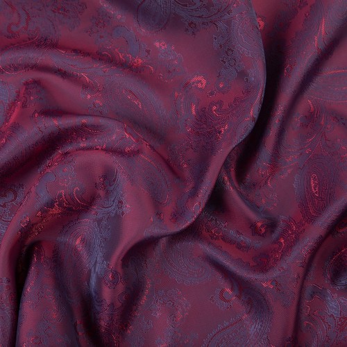 Ткань подкладочная "Gamma"   Taffeta с рисунком   JTR   52\% полиэстер, 48\% вискоза   145 см ± 2 см №031 сиренево-красный