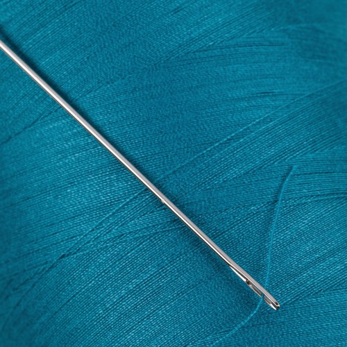 Швейные нитки (полиэстер) 40/2   "Nitka"  ( 201-300 )  4570 м №263 т.голубой