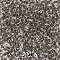 Бисер Чехия круглый 1   10/0   2.3 мм  500 г 38011 (Ф501) серо-зеленый