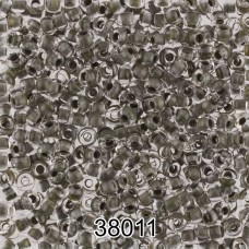Бисер Чехия круглый 1   10/0   2.3 мм  500 г 38011 (Ф501) серо-зеленый