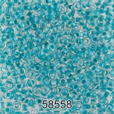 Бисер Чехия круглый 1   10/0   2.3 мм  500 г 58558 (Ф557) св.бирюзовый