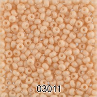 Бисер Чехия круглый 5   10/0   2.3 мм  500 г 03011 (Ф610) кремовый