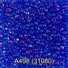 Бисер Чехия "GAMMA" круглый 1   10/0   2.3 мм  50 г  1-й сорт A498 синий ( 31080 )