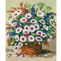 Канва/ткань с рисунком Grafitec серия 10.000 50 см х 40 см 10.105 Букет полевых цветов